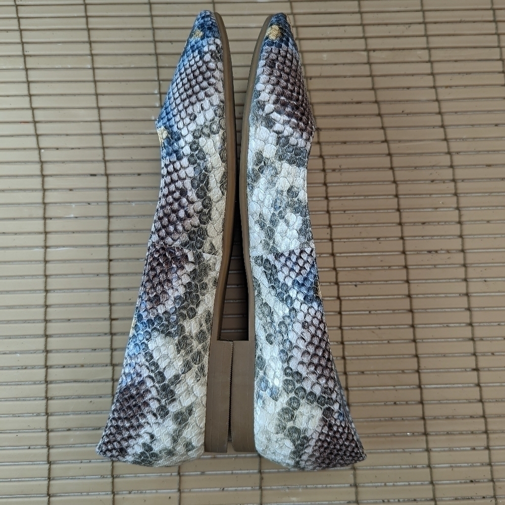 Steve Madden Danni Ballet Flats Python Snake Prin… - image 7